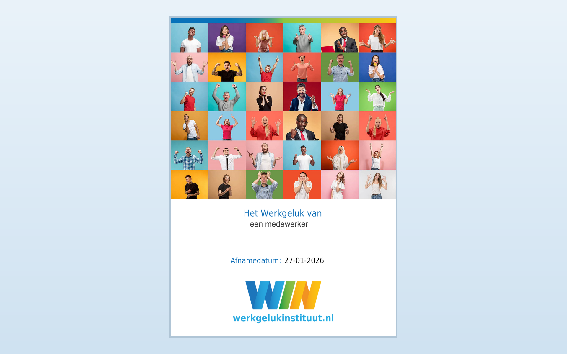 WIN-scan Personal Report cover